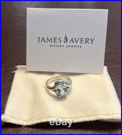 James Avery Retired Blue Topaz Adriana Sterling Silver Ring Size 5 1502125 James Avery Retired Blue Topaz Adriana Sterling Silver Ring Size 5 1502125