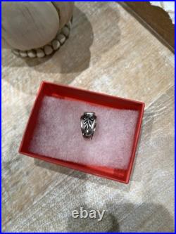 James Avery Retired Blue Topaz Silver Vines Ring Size 6 WithJames Avery Box EUC