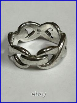 James Avery Retired Bold Infinity Ring, Size 8.925, Sterling Silver