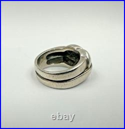 James Avery Retired Bold Knot Woven Ring Wonderful Design Rare JA Piece! Sz 6.5