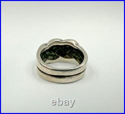 James Avery Retired Bold Knot Woven Ring Wonderful Design Rare JA Piece! Sz 6.5