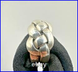 James Avery Retired Bold Knot Woven Ring Wonderful Design Rare JA Piece! Sz 6.5
