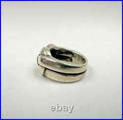 James Avery Retired Bold Knot Woven Ring Wonderful Design Rare JA Piece! Sz 6.5
