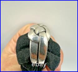 James Avery Retired Bold Knot Woven Ring Wonderful Design Rare JA Piece! Sz 6.5