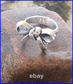 James Avery Retired Bow Ring Size 5 Sterling Silver