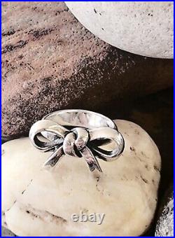 James Avery Retired Bow Ring Size 5 Sterling Silver