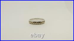James Avery Retired Braided 14k/925 Band SZ 4.5