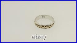 James Avery Retired Braided 14k/925 Band SZ 4.5