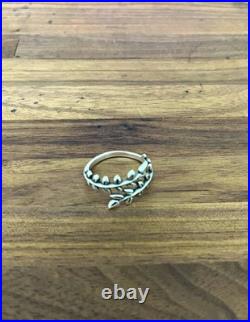 James Avery Retired Budding Vine Ring RG-1955 Sterling Silver 925 Rare