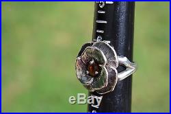 James Avery Retired Citrine Flower Sterling Silver Ring