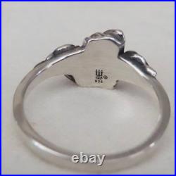 James Avery Retired Cowgirl Boots & Roses Western Ring Sz 7 Sterling Silver 925