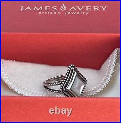 James Avery Retired Dakota Ring (Mother Of Pearl)/Size -6