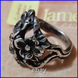 James Avery Retired Dogwood Triple Flower Ring Size 5.5 withJA box James Avery Retired Dogwood Triple Flower Ring Size 5.5 withJA box
