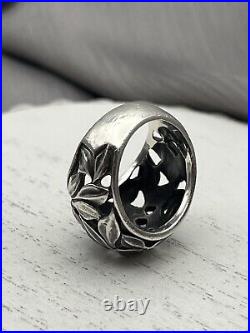 James Avery Retired Dome Leaves Openwork Ring Size 7 RARE Piece