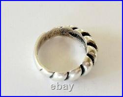 James Avery Retired Dome Ring GREAT Patina, Beautiful Ring! Sz 5