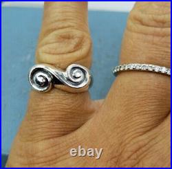 James Avery Retired Double Scroll Ring Sz7.25