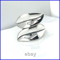 James Avery Retired Double Wrap Leaf Sterling Silver Ring (DG7028101)