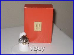 James Avery Retired Elongated Knot Dome Ring in 14k Gold & Sterling Silver sz 8