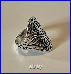 James Avery Retired Flor De Sol Ring Sterling Silver 925 Size 9