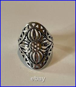 James Avery Retired Flor De Sol Ring Sterling Silver 925 Size 9