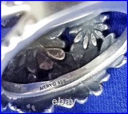 James Avery Retired Floral Cluster Dome Ring 925 Size 10 Statement Piece