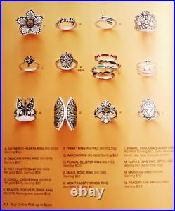 James Avery Retired Floral Cluster Dome Ring 925 Size 10 Statement Piece