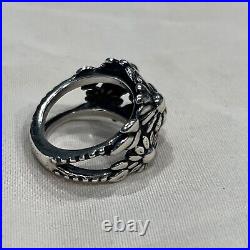 James Avery Retired Floral Cluster Flower Mound Ring 925 Sterling Silver Size 5