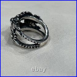 James Avery Retired Floral Cluster Flower Mound Ring 925 Sterling Silver Size 5