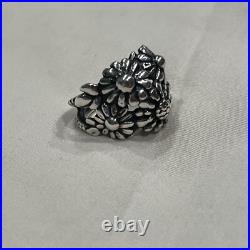 James Avery Retired Floral Cluster Flower Mound Ring 925 Sterling Silver Size 5