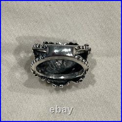 James Avery Retired Floral Cluster Flower Mound Ring 925 Sterling Silver Size 5