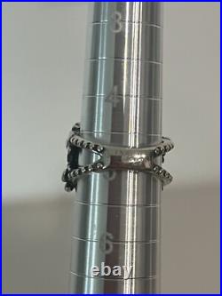 James Avery Retired Floral Cluster Flower Mound Ring 925 Sterling Silver Size 5