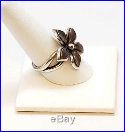 James Avery Retired Flower Copper Petals Ring. 925 Preowned Size 9.5