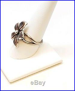 James Avery Retired Flower Copper Petals Ring. 925 Preowned Size 9.5