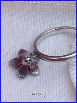 James Avery Retired Flower Dangle Ring With Bronze