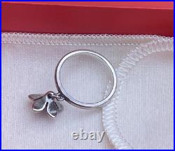 James Avery Retired Flower Dangle Ring With Bronze