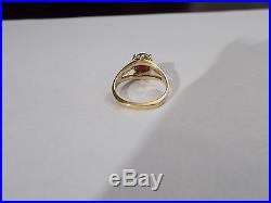 James Avery Retired Garnet Ring 14K Gold