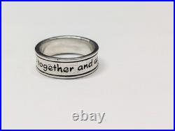 James Avery Retired God be With Us Together and Apart Ring Size 10