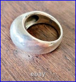 James Avery Retired HEAVY Hammered Dome Ring Size 7 ALMOST 15 GRAMS