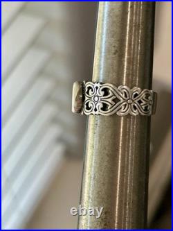 James Avery Retired HTF Hearts And Swirls Ring Size 8.5