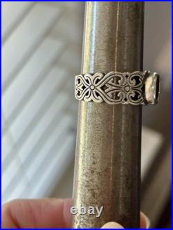 James Avery Retired HTF Hearts And Swirls Ring Size 8.5