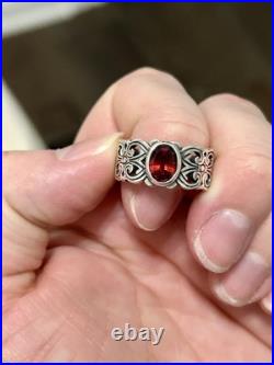 James Avery Retired HTF Hearts And Swirls Ring Size 8.5