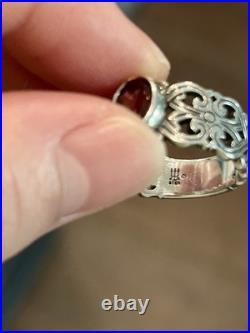 James Avery Retired HTF Hearts And Swirls Ring Size 8.5