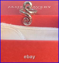 James Avery Retired Hammered Swirl Ring/Size-6
