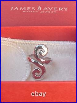 James Avery Retired Hammered Swirl Ring/Size-6