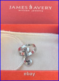 James Avery Retired Hammered Swirl Ring/Size-6