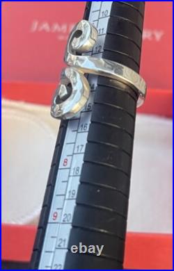 James Avery Retired Hammered Swirl Ring/Size-6