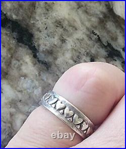 James Avery Retired Heart Eternity Band Ring Size 5