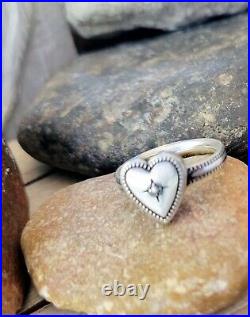 James Avery Retired Heart Ring Size 5.5