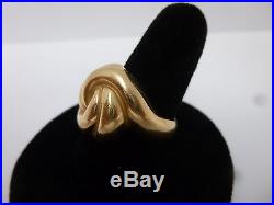 James Avery Retired Heavy Sculpted Dome Ring 14K Yellow Gold Size 7.25