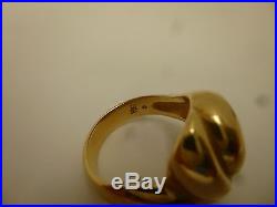 James Avery Retired Heavy Sculpted Dome Ring 14K Yellow Gold Size 7.25